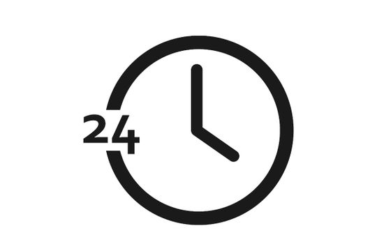 Icono reloj 24 horas